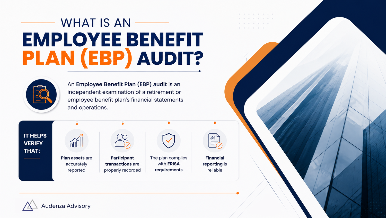 CPA reviewing Employee Benefit Plan audit documents and 401(k) compliance reports